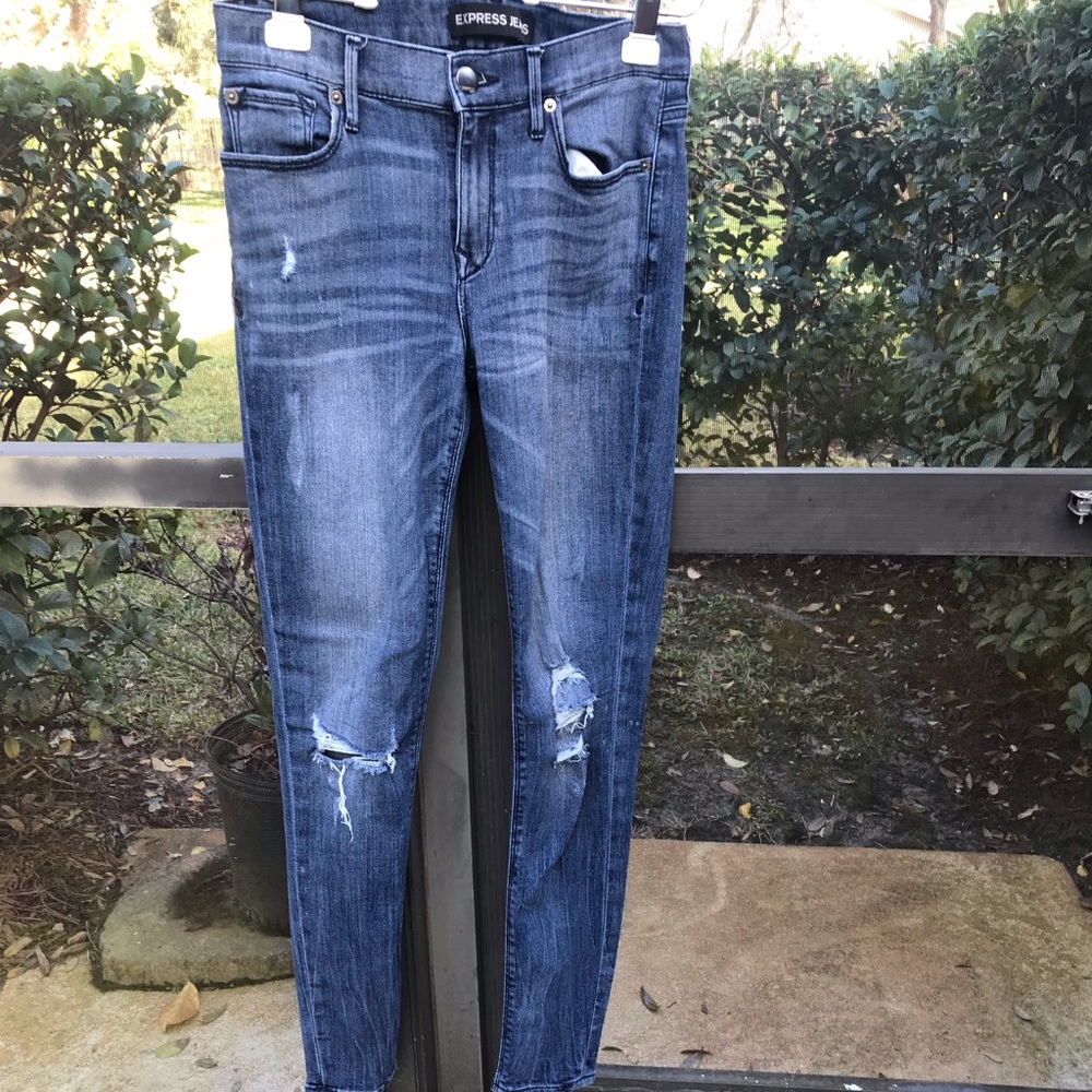 EXPRESS HIGH WAISTED SKINNY JEANS